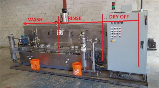 Midbrook 3-stage Parts Washer, Machine ID: 6558